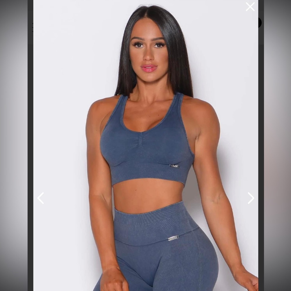ISO BOMBSHELL SPORTSWEAR MINERAL SEAMLESS BRA NEPTUNE BLUE🙏🏼